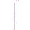vidaXL Zaunpfosten 26 pcs Grau 3,2 x 3,2 x 190 cm