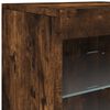 vidaXL Sideboard mit LED-Leuchten R&auml;uchereiche 123x37x67 cm