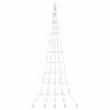 vidaXL LED Weihnachtsbaum mit Erdspie&szlig;en Mehrfarbig 511 cm Metall