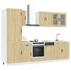 vidaXL 8-tlg. K&uuml;chenschrank-Set Kalmar Sonoma-Eiche Holzwerkstoff