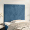 vidaXL Kopfteil Dunkelblau 80x5x118/128 cm Samt