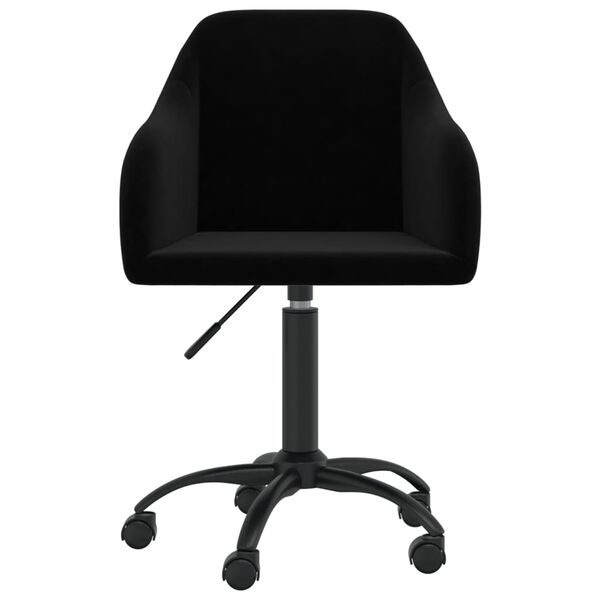 vidaXL Esszimmerst&uuml;hle 6 Stk. Drehbar Schwarz Samt