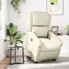 vidaXL Relaxsessel mit Aufstehhilfe Creme Kunstleder