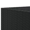 vidaXL 10-tlg. Garten-Sofagarnitur mit Kissen Schwarz Poly Rattan