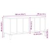 vidaXL Schallplattenschrank Schwarz Eichen-Optik 100 x 38 x 48 cm