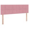 vidaXL Aufbewahrungsbett mit Matratze Rosa 140 x 200 cm Samt