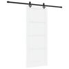 vidaXL Schiebet&uuml;r ORKDAL Wei&szlig; 83 x 202 cm Massives Kiefernholz