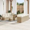 vidaXL Garten-Sofa-Set mit Kissen Beige und Creme 90 x 55 x 71 cm