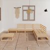 vidaXL 8-tlg. Garten-Lounge-Set Massivholz Kiefer