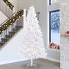 vidaXL Künstlicher Weihnachtsbaum Weiß 300 cm PVC und Stahl