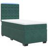 vidaXL Boxspringbett mit Matratze Dunkelgr&uuml;n 80x200 cm Samt