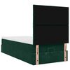 vidaXL Ottoman-Bett mit Matratzen Dunkelgr&uuml;n 100x200 cm Samt