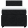 vidaXL Boxspringbett mit Matratze Schwarz 100x200 cm Samt