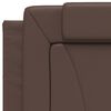 vidaXL Bett "Viana" mit Matratze Braun 90x190 cm Kunstleder