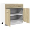 vidaXL Schubunterschrank Lyon Sonoma-Eiche 80x46x81,5 cm Holzwerkstoff