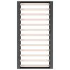 vidaXL Massivholzbett Grau 75x190 cm