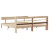vidaXL Massivholzbett ohne Matratze 200x200 cm Kiefer