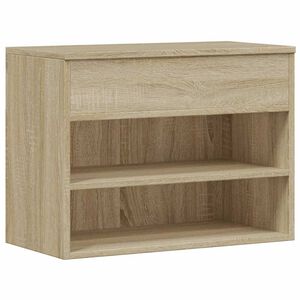 vidaXL Schuhbank Sonoma-Eiche 60x30x45 cm Holzwerkstoff