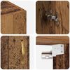vidaXL Wandschrank Altholz 69,5 x 34 x 90 cm Holzwerkstoff