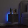 vidaXL TV-Wandschrank mit LED-Leuchten Grau Sonoma 30,5x35x30 cm