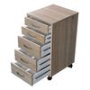 FMD Mobiler Schubladenschrank Eichenbraun