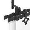 vidaXL Schiebet&uuml;rbeschlag-Set 152,5 cm Stahl Schwarz