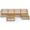 vidaXL 6-tlg. Garten-Lounge-Set Honigbraun Massivholz Kiefer