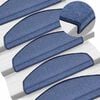 vidaXL Stufenmatten 10 Stk. 65x24x4 cm Blau Halbrund Gro&szlig;