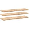 vidaXL Schweberegale 3 Stk. 140x40x4 cm Massivholz Akazie Unbehandelt