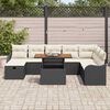vidaXL Garten-Sofa-Set 9 pcs Schwarz Poly-Rattan