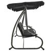 vidaXL Hollywoodschaukel mit Sonnendach Anthrazit