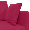 vidaXL Boden-Sofa-Bett 200cm Weinrot Samt