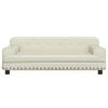 vidaXL Hundebett Creme 90x53x30 cm Kunstleder