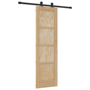 vidaXL Schiebet&uuml;r ORKDAL 61 x 198,5 cm Massives Kiefernholz Natur