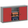 vidaXL Werkzeugschrank mit Regal Rot und Grau 50 x 20 x 55 cm