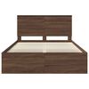 vidaXL Bettrahmen Braun Eichen-Optik 140 x 200 cm Massives Kiefernholz