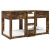 vidaXL Etagenbett f&uuml;r Kinder Ger&auml;ucherte Eiche 90 x 190 cm