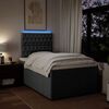 vidaXL Boxspringbett mit Matratze Taupe 120x200 cm Stoff