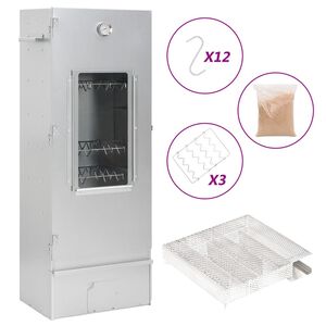 vidaXL R&auml;ucherofen mit Kaltrauchgenerator Verzinkter Stahl