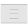 vidaXL Sideboard mit Schubladen Wei&szlig; 100,5x35x76 cm Holzwerkstoff
