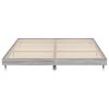 vidaXL Bettgestell Grau Sonoma 200x200 cm Holzwerkstoff