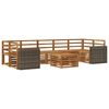 vidaXL Outdoor-Sofagarnitur 8 pcs Natur Massivholz Akazie