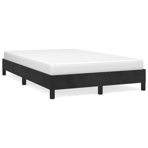 vidaXL Bettgestell ohne Matratze Schwarz 120x190 cm Samt