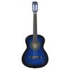 vidaXL Klassikgitarre f&uuml;r Anf&auml;nger und Kinder Blau 3/4 36"