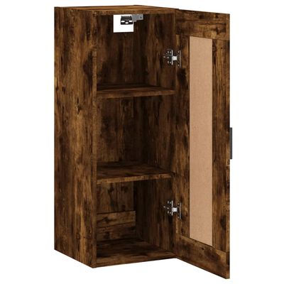 vidaXL Wandschrank Räuchereiche 34,5x34x90 cm Holzwerkstoff