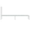 vidaXL Bettgestell mit Kopfteil Metall Wei&szlig; 107x203 cm