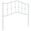 vidaXL Kopfteil Metall Wei&szlig; 100 cm