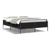 vidaXL Bettgestell Schwarz 120x190 cm Holzwerkstoff und Metall