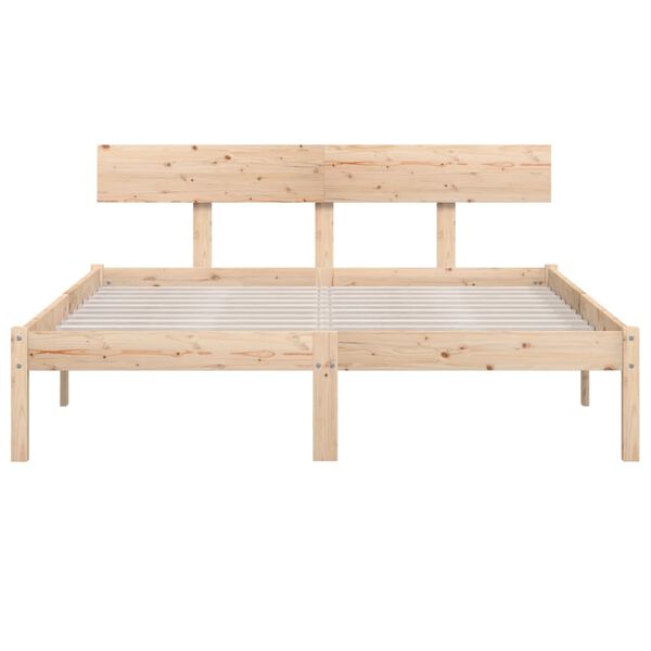 vidaXL Massivholzbett 120x190 cm
