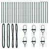 vidaXL Zaunpfosten 26 pcs Gr&uuml;n 3,2 x 3,2 x 120 cm